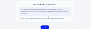 pré-notification d'une LRE AR24