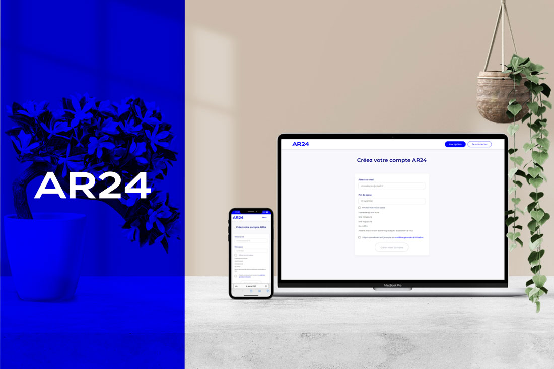 Le parcours d’inscription et l’espace client AR24 font peau neuve