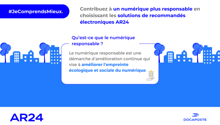 Contribuez à un numérique plus responsable grâce aux solutions de recommandés électroniques AR24